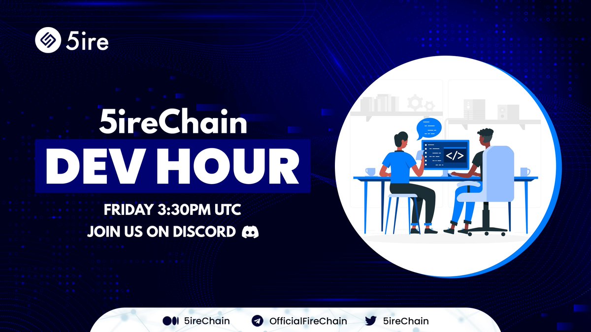 5ireChain's tweet photo. 🔥5ireChain Dev Hour at 3:30PM UTC Today!!

➡️JOIN OUR DISCORD FOR THE EVENT!
https://t.co/rLtMmwJ5cZ

Surprise Rewards for One Randomly Chosen Participant! 🎁

$BTC $ETH $AVAX $MATIC $CAKE $KDA $KASTA $BNB $ENS $DOT $KSM $USDT #venturecapital #republic #fi #coinbase #finance https://t.co/PTwWm4vQJx