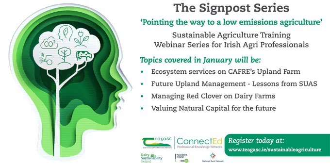 NatCap_Irl's tweet photo. WATCH: You can now enjoy this recent @teagasc #SignpostSeries webinar featuring NCI chair & co-founder Prof @JaneCStout, School of Natural Sciences, discussing aspects of Valuing #NaturalCapital for the future.
Check out their other sessions too -https://t.co/XN97Jo1tWn https://t.co/5MFr0PO7OA