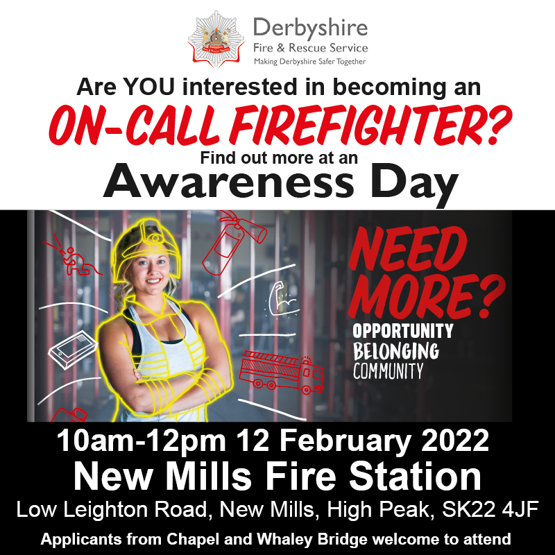 DerbyshireFRS's tweet photo. Do you #NeedMore❓

Why not join us as an On-Call #Firefighter and help us protect the communities of #Derbyshire - you can even do it during your working hours with permission from your employer❗

Find out more👉https://t.co/oPvqisS3vk https://t.co/q8FQxhMTXR