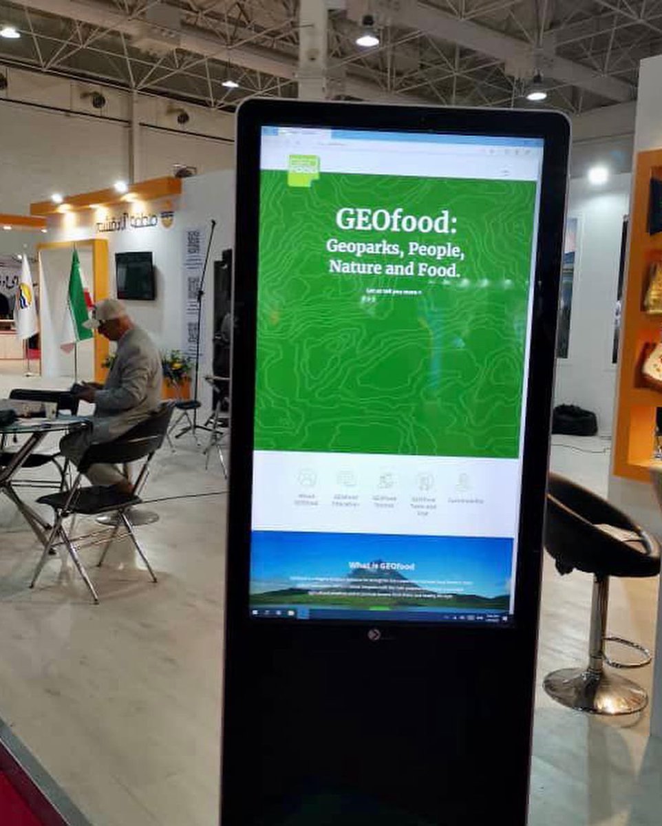 MAGMAGEOPARK's tweet photo. #GEOfood corner and demonstration in @Qeshmuggp Qeshm Island UNESCO Global Geopark 15th Tehran International Tourism and Related Industries Exhibition #unesco #tastegeoparks #food #igcp726geofood  @GlobalGeoparks @unescoEARTH @APGN_info @GeoparquesPT @GeoparquesLAC @EGNetwork https://t.co/J6qEzo0GUF
