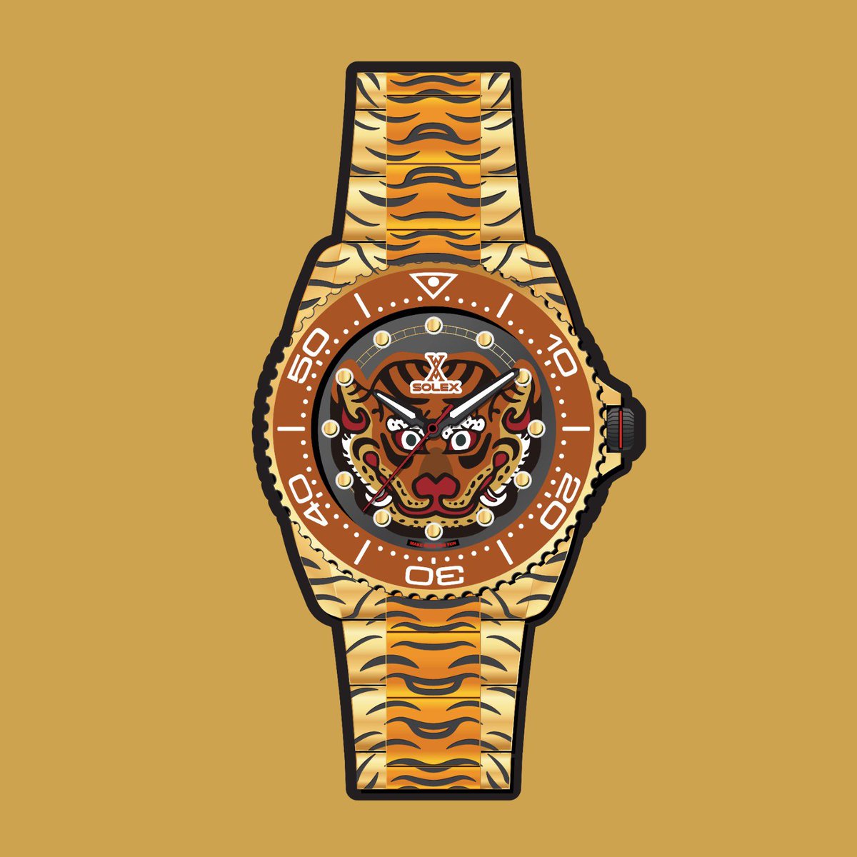 2nd Wave os S1 Tiger watch free giveaway has started. Check out #announcement at our discord.gg/solex #metafashion #solex