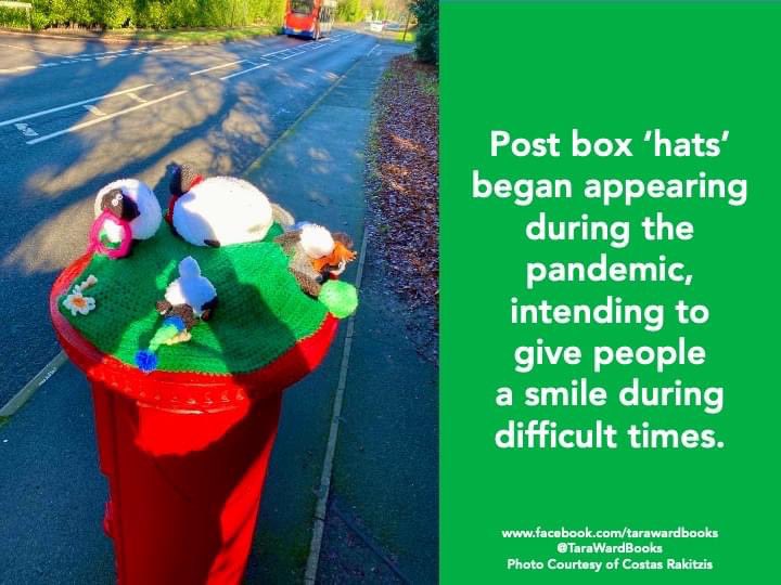 TaraWardBooks's tweet photo. I have noticed these #PostBoxHats for a while now so I was interested to discovered for #FunFactFriday that ... https://t.co/CdNMbTDuUh