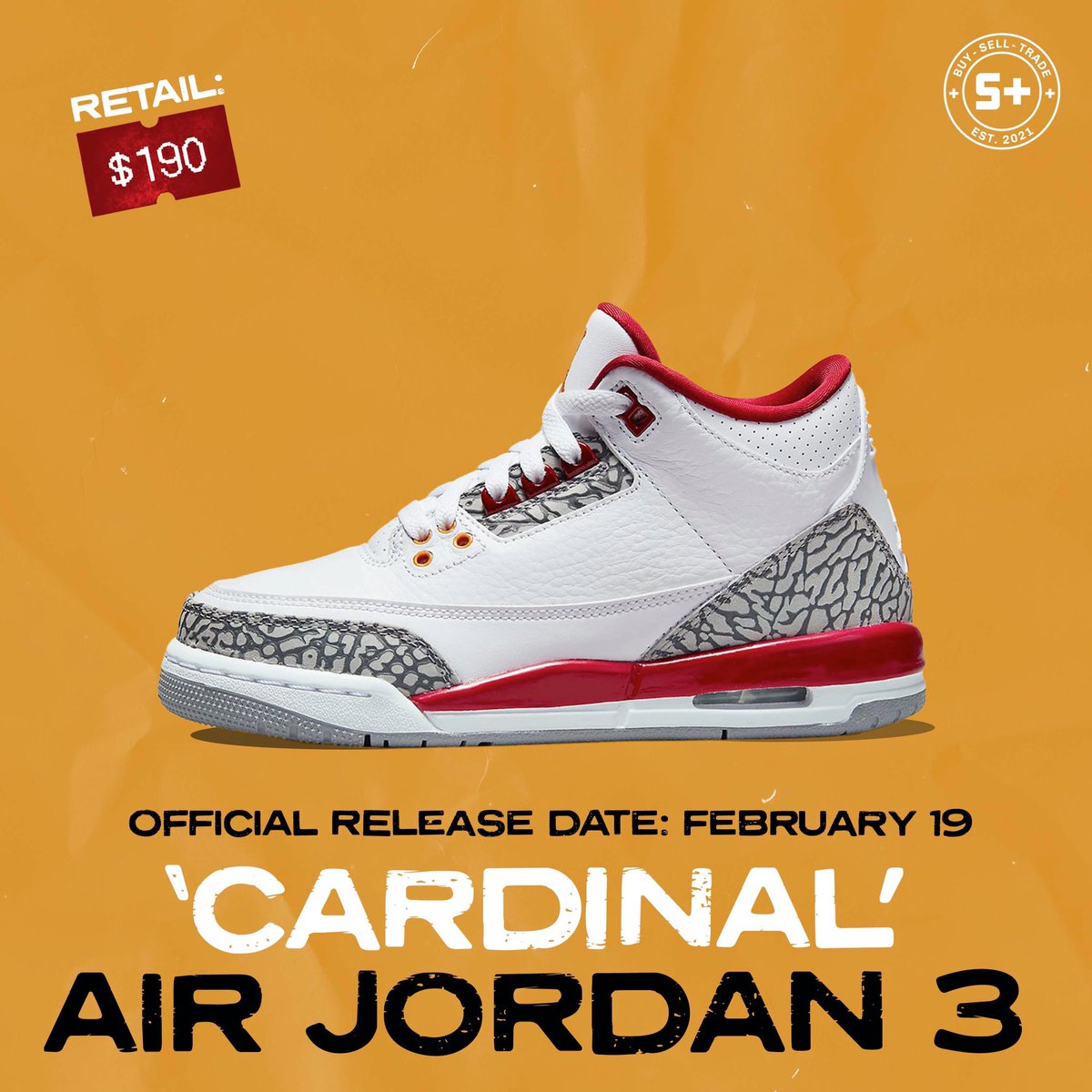 Coming soon to <a href="/nikestore/">Nike.com</a> and select retailers, the #AJ3 Cardinal is dropping February 19. What do y’all think of this shoe? 🔥🔥🔥