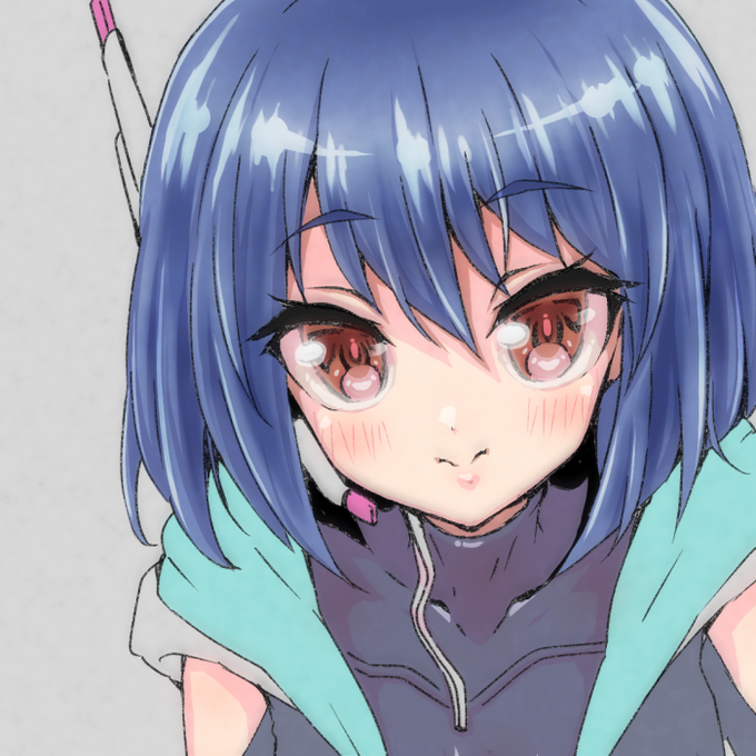 進み具合
アニメっぽいパリっとした塗りにするつもりでした(過去形) 