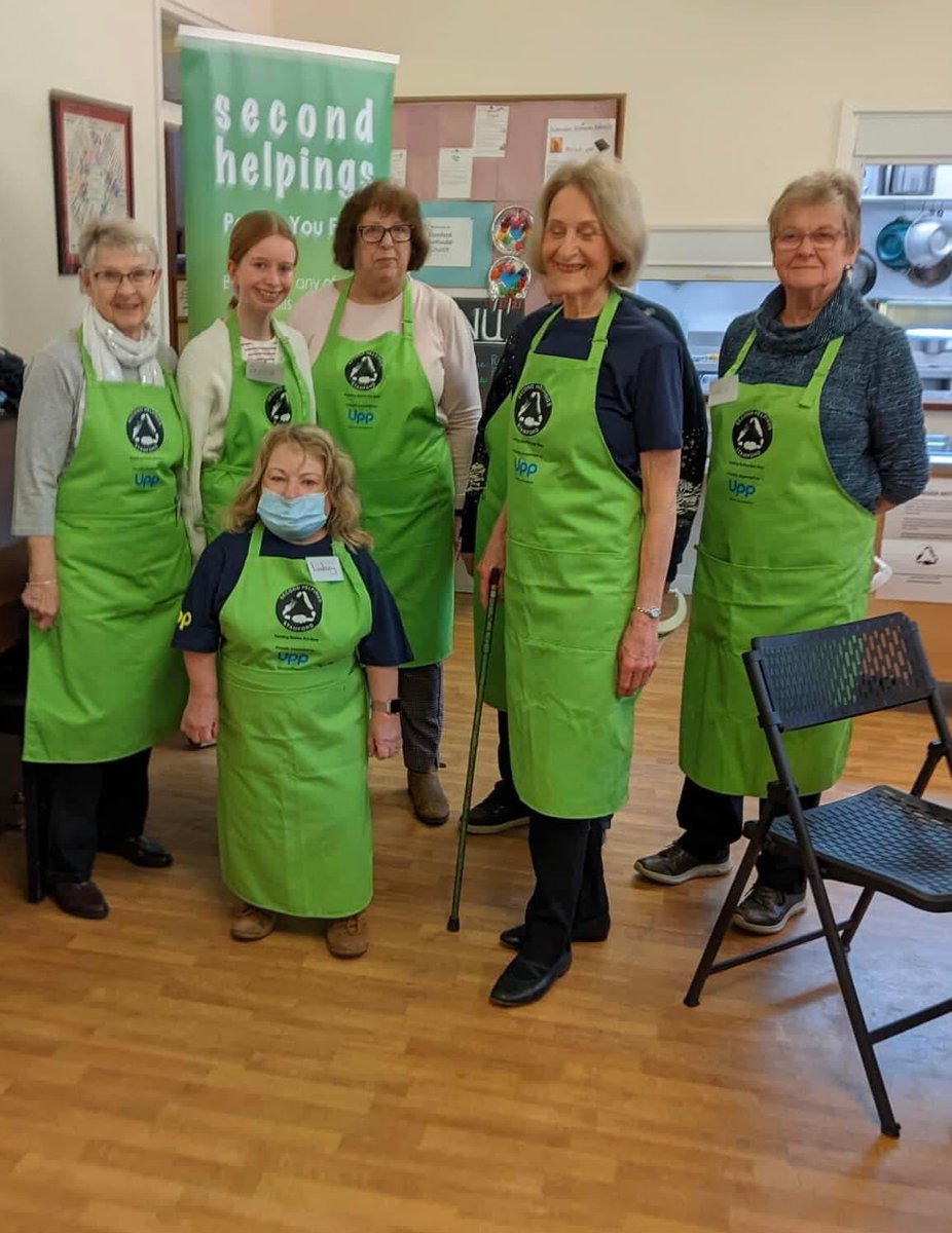 Our volunteers are looking forward to welcoming tomorrow you to our Saturday cafe. Open 12-2pm every Saturday in Stamford Methodist Church Hall.  And thanks to Upp, full fibre broadband, our front of house team are kitted out in new aprons!