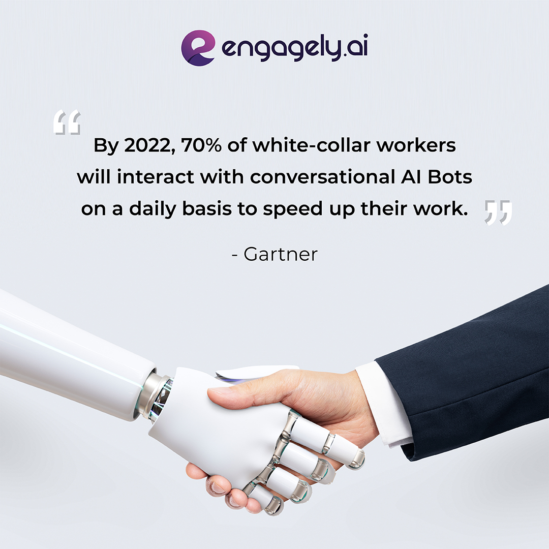 engagelyai's tweet photo. Gartner predicts that AI Bots will simplify white-collar worker's operations and give a tremendous boost to precision and productivity.
https://t.co/eS9zzc5PbM
#Gartner #artificialintelligence #conversationalbots #aiautomation https://t.co/nYF3anOvlA