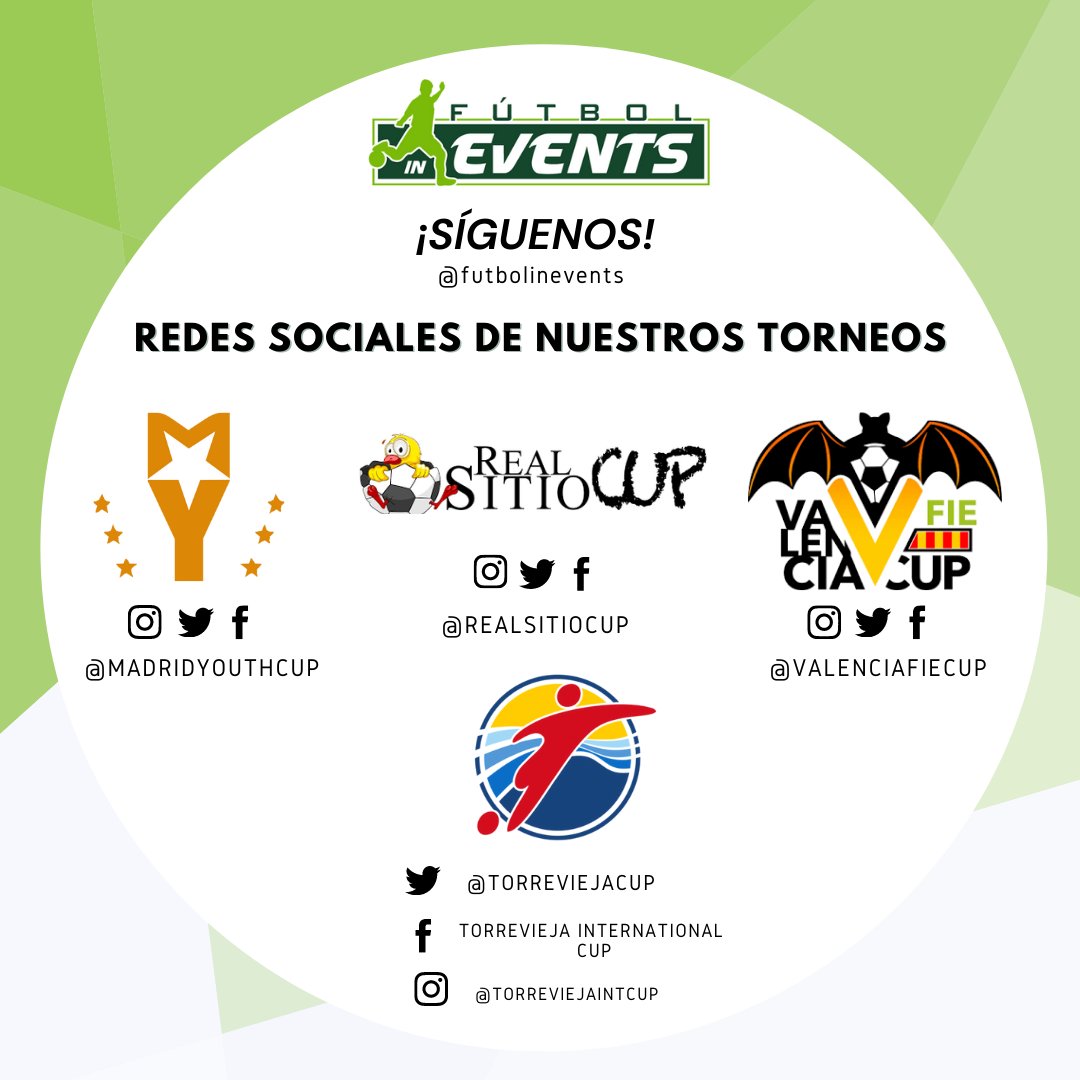 ⚫️📲 ¡Ya tenemos todas nuestras redes sociales disponibles de los torneos del 2022!

🟡 <a href="/MadridYouthCup/">Madrid Youth Cup</a> 
🔵 <a href="/TorreviejaCup/">Torrevieja Int. Cup</a> 
🟠 <a href="/ValenciaFIECup/">Valencia FIE Cup</a> 
🔴 <a href="/realsitiocup/">Real Sitio Cup</a> 

➕📲 ¡Síguenos y entérate de toda la información de los torneos!