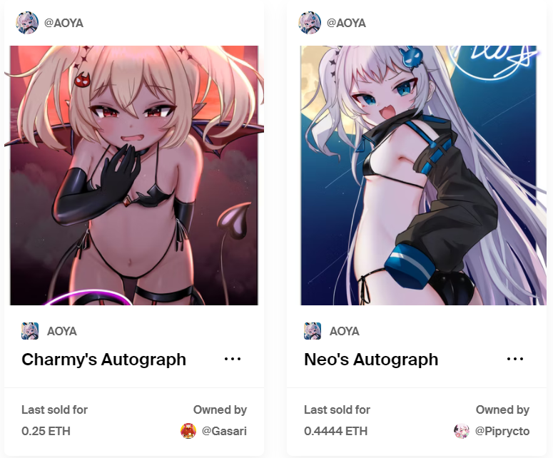 AoyaNFT's tweet photo. Thank you @GasariFND and @piprycto for winning my illustrations! I am happy to be part of your collection 😭♥️❤️💕
@sorel57_  @wakamepiza @PigThePersona @ligaratus_ @Daocun2 Thank you all for bidding! I have sent the Stamp! 😇✨❤️ Thank you again!! >< 🙏❤️❤️ https://t.co/XYqzXXSxvJ