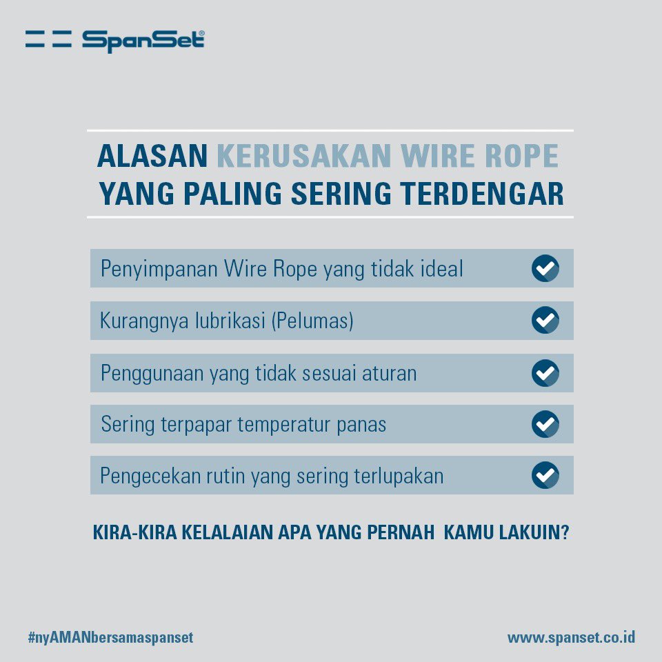 spansetID's tweet image. Inget ya Sobat SpanSet, apapun alasan yang sering kamu dengar dari temanmu atau kamu lakuin, selalu ingat untuk jangan diulangi lagi agar terhindar dari kecelakaan dilingkungan kerja
#spanset #NyamanBersamaSpanset
#Spansetindonesia #Safetyismylife #SafetyfirstIndonesia #wirerope
