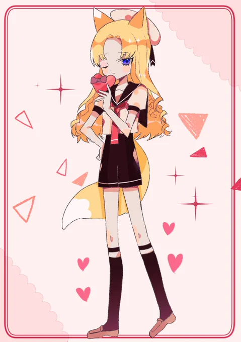 バレンタインモチーフの立ち絵です。