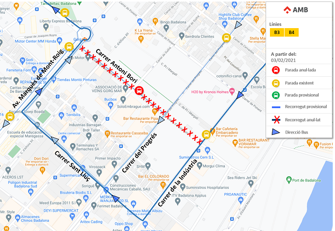 TestAcc28297263's tweet photo. 03/02 - Badalona:  B3 - B4 Desviament provisional al carrer Antoni Bori afectant parades
👉 Més info: https://t.co/9vWQpbLYmg https://t.co/EKBwkkrNhZ