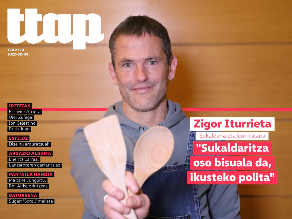 Egun on! Eskuragarri duzue gaurko #ttapaldizkaria! <a href="/bootxo/">Idoia Torregarai</a> eta <a href="/zigor_iturrieta/">Zigor Iturrieta</a> solasean! Gainera, <a href="/OierZuniga/">Oier Zuñiga</a>, <a href="/junitamakina/">Ruth Juan</a>, <a href="/EneritzLarrea/">Eneritz Larrea</a>, <a href="/Suger_taldea/">Suger taldea</a> eta askoz gehiago!