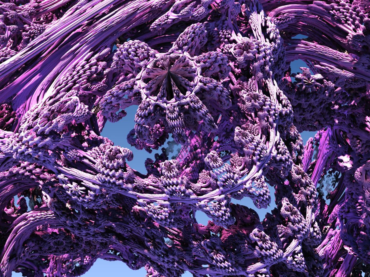 RosaliaGiuliano's tweet photo. Hi guys! 
I'm new on Twitter! 
Hope to share my art would be a pleasure for you! 
This is my first experience with fractal, with #Mandlebulb 
Exp. 00 fractal noise ✨✨
Support pls 🙏 https://t.co/Ye4QAAtCpW