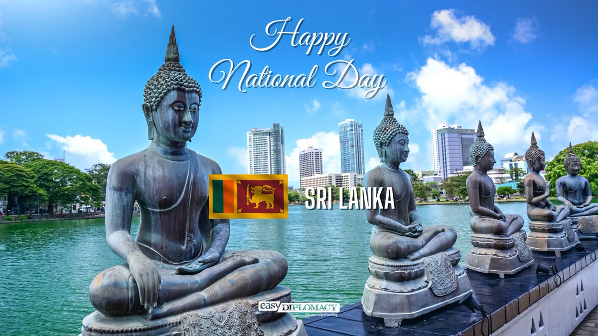 EasyDiplomacy's tweet photo. #EasyDiplomacy sends best wishes to all Friends of #SriLanka on their #NationalDay!

#RestartTourism #VisitSriLanka #SriLanka74 @SriLankaItaly @tourismlk https://t.co/sVlTEQUr1j