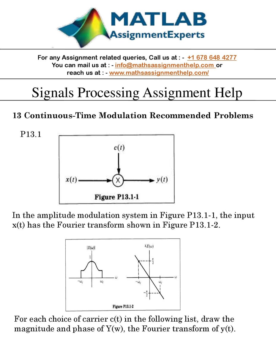 ExpertsMatlab's tweet photo. I am Walter G. I am a Signal Processing Assignment Expert. I hold a Master’s in Matlab, Oxford University, UK. I have been helping students with their assignments for the past 7 years. To see the full assignment visit https://t.co/rh3YrecQqr
#matlabassignmenthelp https://t.co/fG5I04LyCg