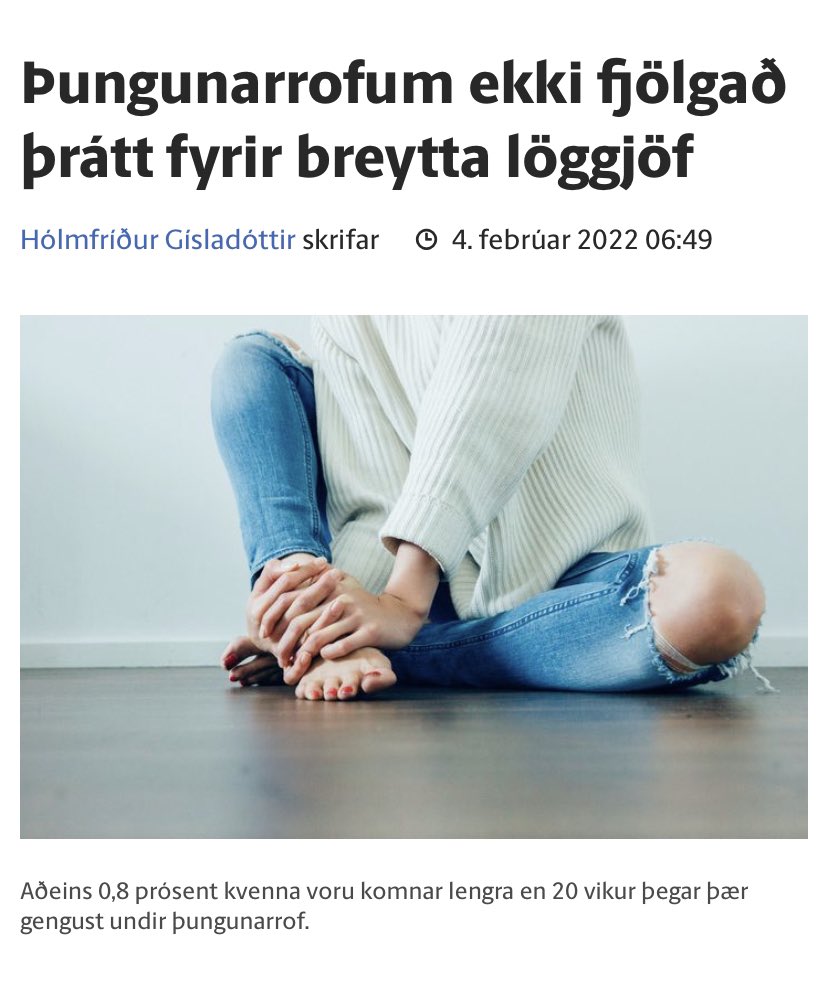 Það mætti halda að leghafar væru ekki að fara í þungunarrof sér til gamans