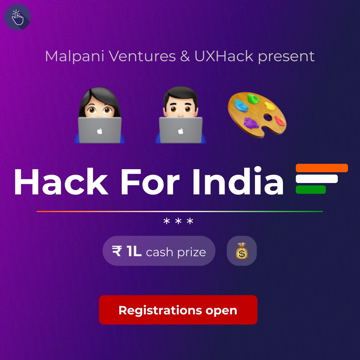 Here we go

If you've always cribbed about govt digital products and wondered: 'if only, but also...' then here is your chance to express yourself

And win some cash prizes along the way

Many thanks to <a href="/malpani/">Dr Aniruddha Malpani, MD</a> for believing that change can happen

uxhack.co/hackforchange/