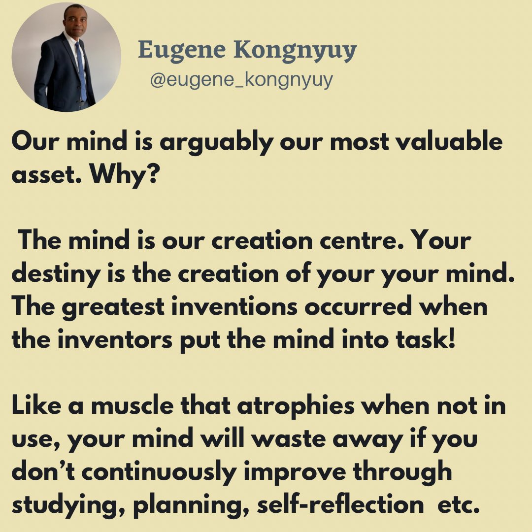 Our mind is the most valuable asset we have!

#leadershipdevelopment
#Mindset