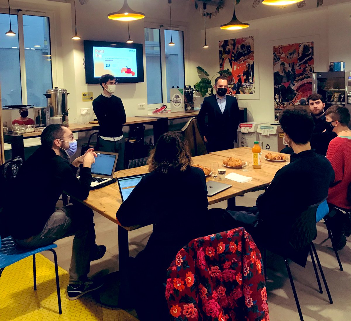 🥐 En mode petit déjeuner sur la thématique du Pacte d’Associés, animé par la team @OratioAvocats #Banzaiii #Friends #Angers