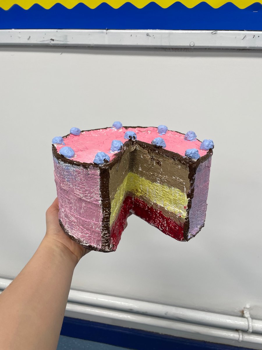 stigsarts's tweet photo. We love these Pop Art cake sculptures! Created by our year 9 and inspired by the work of pop artist Wayne Thiebaud  🎨🍰 🧁🎂🖼️ 
Find out about the artist here - https://t.co/aPkTdDEM0k @St_Ignatius @JesuitSchoolsUK https://t.co/tMxzddMLLe