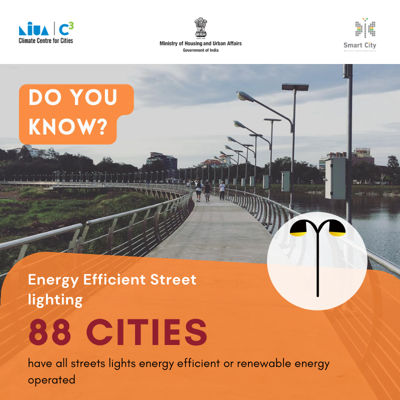 C3_NIUA's tweet photo. #CLIMATEINSIGHT
#Energyefficient and #renewableenergy operated #streetlighting systems reduce the dependence on #electricity from #fossilfuels thus indirectly reducing #GHG emissions in the city.
Know more: https://t.co/PFG93SnJWg
#C3actions #AzadiKaAmritMahotsav #AmritMahotsav https://t.co/RCKsF7y4Ha