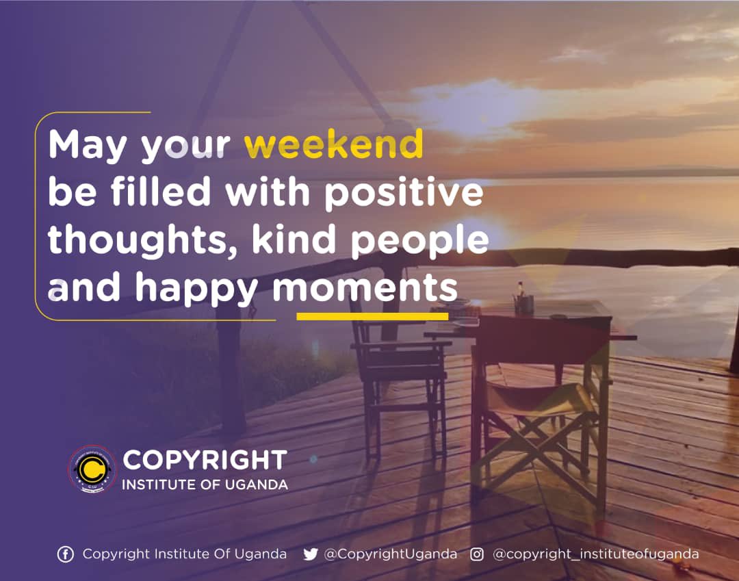 CopyrightUganda's tweet photo. As you go into the weekend, remember to support your favorite artist by downloading their music from the right platforms!
Avoid piracy, it kills imagination!#avoidpiracy https://t.co/IfzV2BSKYK