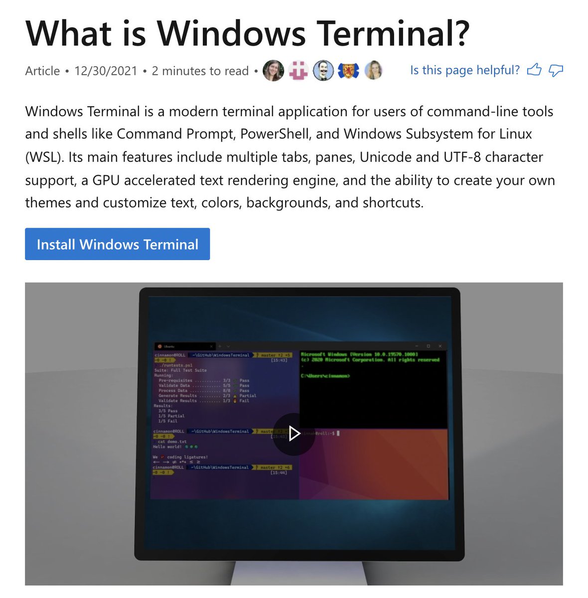 WindowsDocs's tweet photo. Windows Terminal.
Look your best.

https://t.co/uuqHQeqWzR https://t.co/2UhsdqVDLF