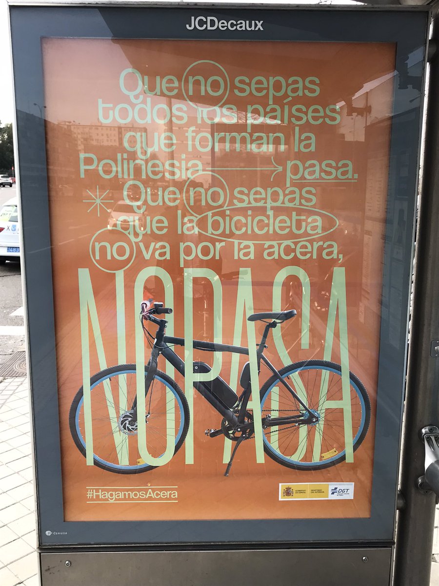 ridemybikemadrd's tweet photo. Indignación Máxima con la @DGTes y el @interiorgob que usa campañas para seguir criminalizando la movilidad sostenible. Un país donde nadie sistemáticamente cumple el límite 30 de las ciudades, lo cual provoca decenas de muertos, no merece estos organismos. https://t.co/HCJq1afP1N