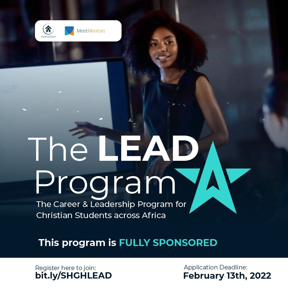 studentshubgh's tweet image. Want to advance in your career, spiritual, and academic life? Ready to impact?? Join studentshubgh with MeetMentors for the 2nd Cohort of the LEAD Program. It promises to be a life-transforming journey. 

Apply here: bit.ly/SHGHLEAD  
#leadC2 #studentshubgh #MeetMentors