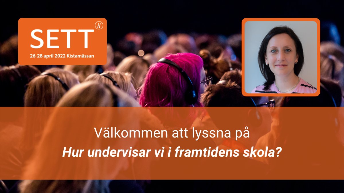 Hur undervisar vi i framtidens skola? Vilka kunskaper kommer behövas för att skapa en relevant undervisning för elever som växer upp med internet som en självklarhet.
lnkd.in/eQS-Cyi3

#SETT