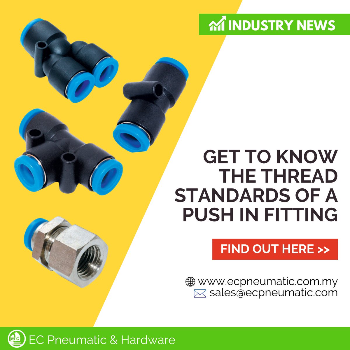 ECpneumatic's tweet photo. Familiarize yourself with the thread standards in Push-In Fittings.

Read here >> https://t.co/28PU51OhE1

#Pneumatic #Automation #KnowledgeSharing #IndustryNews #AutomationIndustry #EngineeringIndustry #EngineeringServices #Hardware #HardwareTools #WeeklyNewsUpdate #StayUpdated https://t.co/EMsvQ0YP17