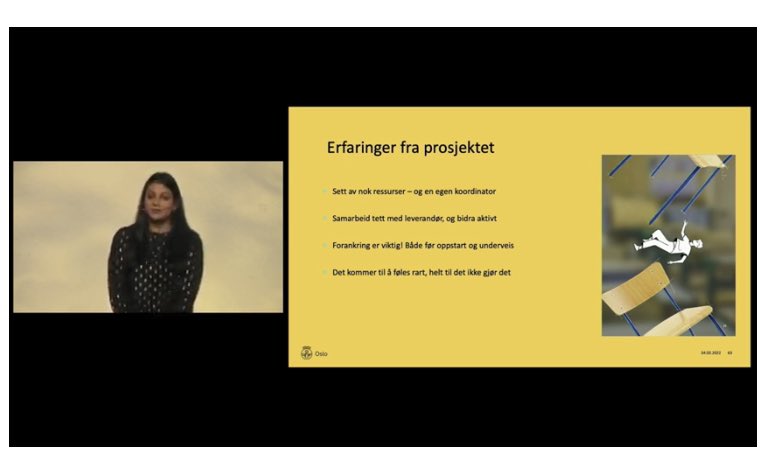 Sett av ressurser, forankre fra start og samarbeid tett med leverandør. Sitter du på en offentlig floke? Følg med på #stimulabdagen hvor tidligere Stimulab-prosjekter deler erfaringer. Direkte her: doga.no/kalender/stimu… #tjenestedesign #innovasjon