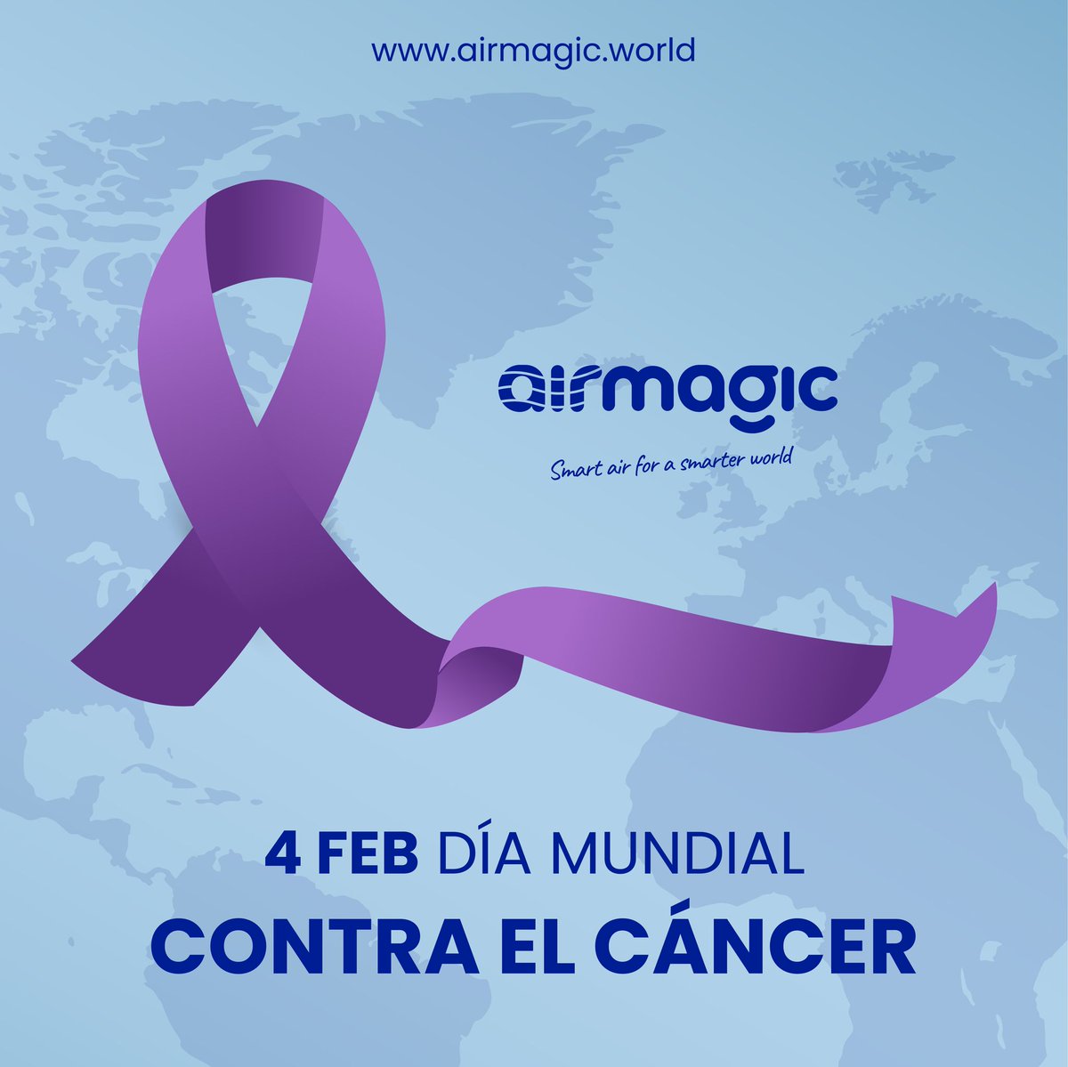 airmagic_ES's tweet photo. ➡️ ¡Día Mundial Contra el Cáncer!

💜 "Gracias por inspirarnos y enseñarnos a ser valientes."

¡Mucha #FUERZA! 💪

#DíaMundialContraelCáncer #Airmagic
--------------------
💻 https://t.co/n4uG8uMEnt
📩 info@airmagic.es
📞 924 31 25 14 https://t.co/pChRaLDAQK