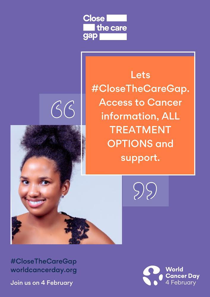 machalobs's tweet photo. Its world Cancer Day. And we are closing the care gap. 
#CloseTheCareGap
#WorldCancerDay 2022 https://t.co/Uj2mm9Fnri