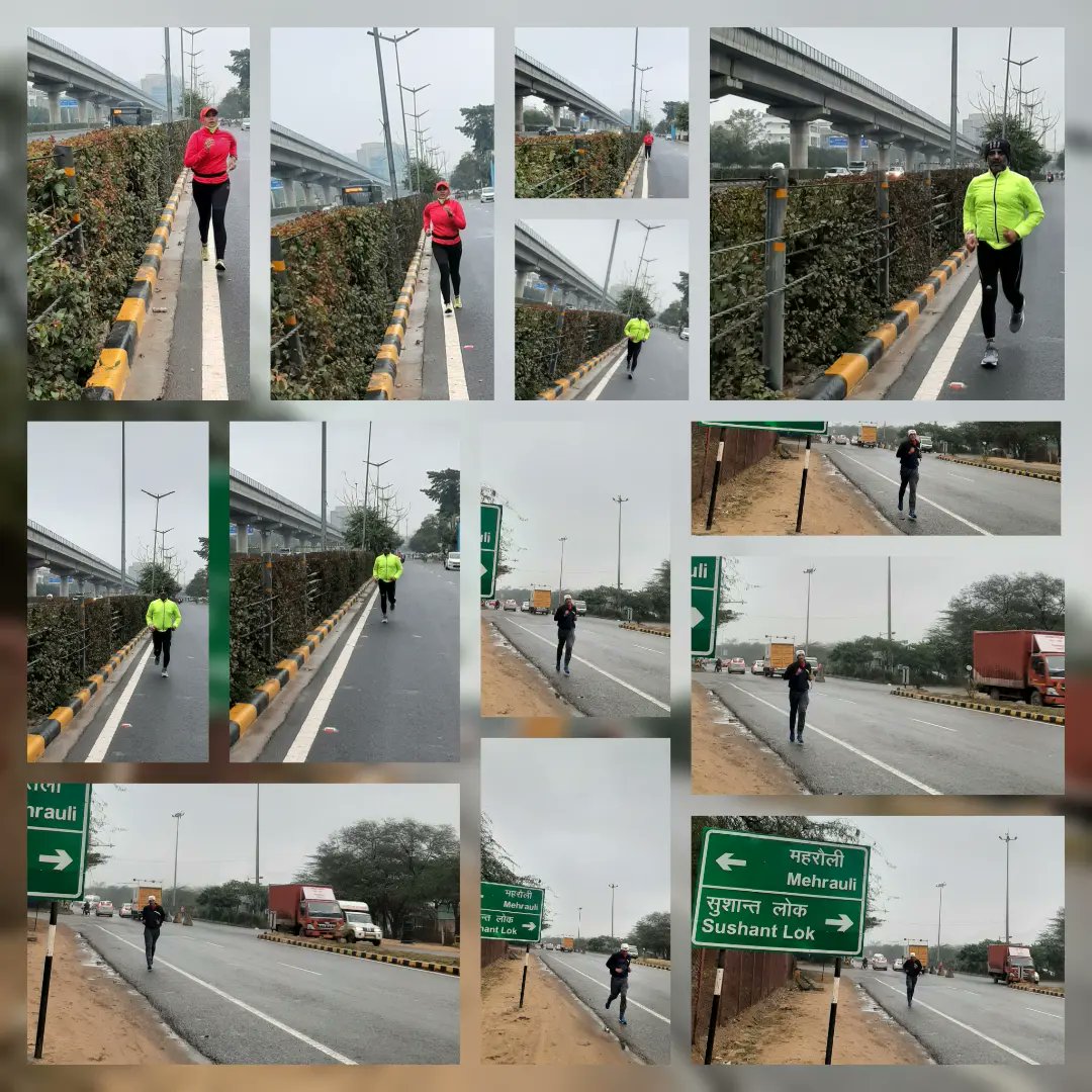 RukhsanaPH's tweet photo. Day Three of #WorldWetlandsRun Ran amidst Light Rains.. towards the end of the run, weather appeared clear though roads were wet and slippery....But We ran 🏃‍♀️ 🏃🏃 Thank you  #ThirstFoundation....#minaguli https://t.co/pAGXa06W2J