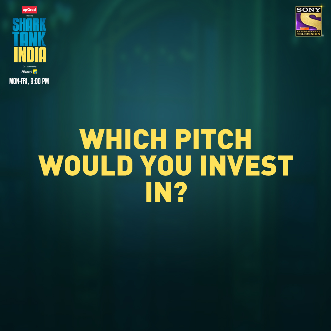 SonyTV's tweet photo. #Woloo, #JainShikanji and #Elcare are the FINAL pitches of the Season! Who will get their dream investment today? Tune in to #SharkTankIndia Finale, tonight at 9 PM, only on Sony TV! https://t.co/SFHmoQQwHD