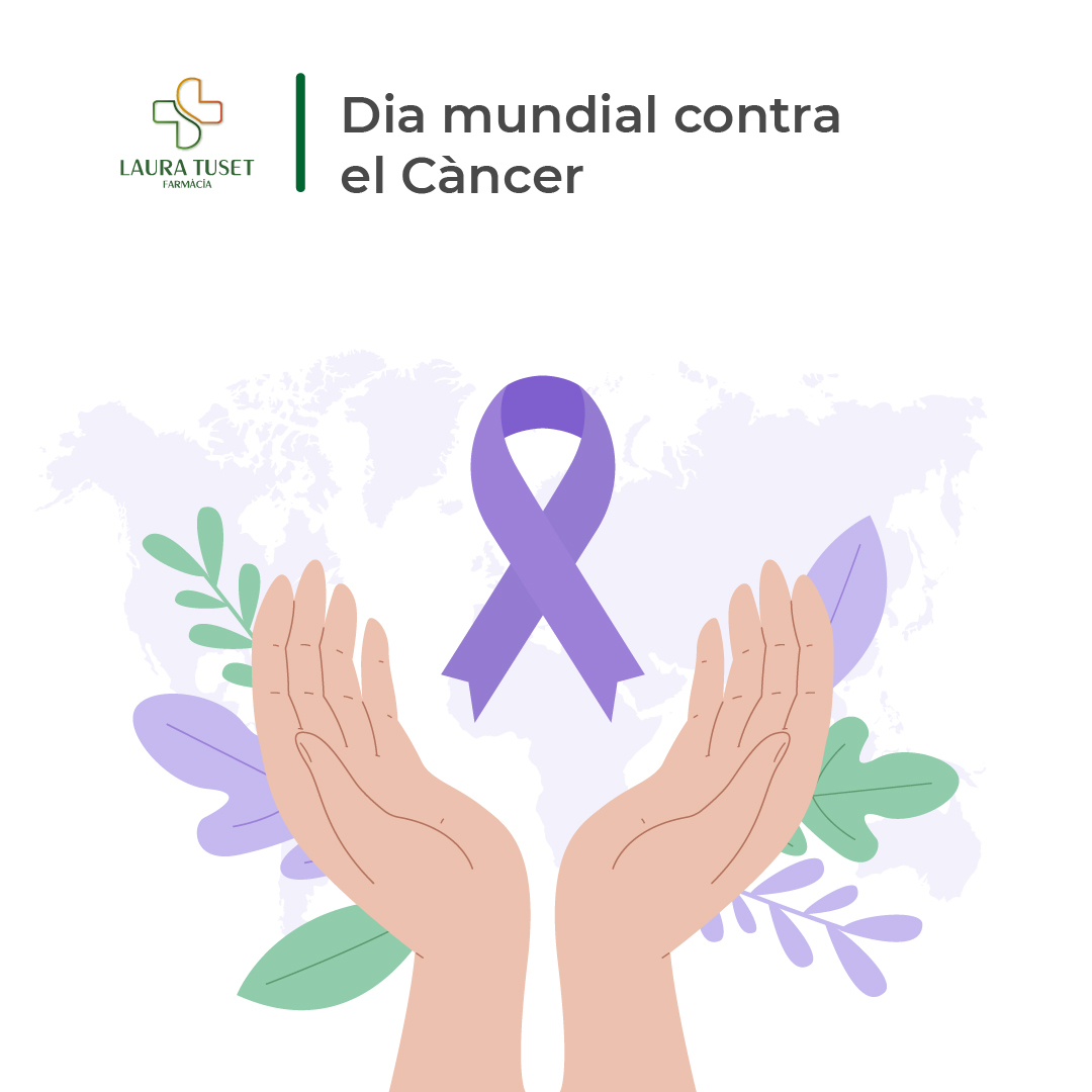 farmaciatuset's tweet photo. Avui és el dia Mundial contra el Càncer.
Un dia per visibilitzar aquesta malaltia i conscienciar la població sobre el que suposa i com prevenir-la.

#diamundialcontraelcancer #farmacia https://t.co/hY3prstHb5