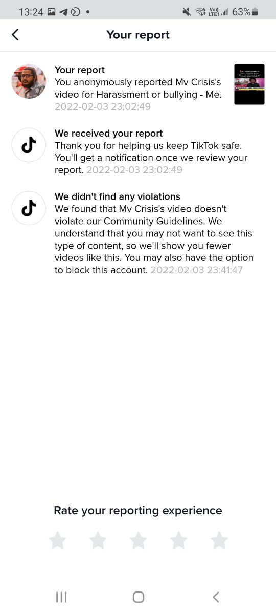 ShumbaGong's tweet photo. A handle Impersonating @MvCrisis has been using my pictures on @TikTok_IN platform. I have filed a harassment report and personally contacted the TikTok India team. But they are unable to take any actions regarding the report. @TikTokSupport @ashock @taneja_aastha @ShouZiChew https://t.co/rlOBFSVbHR