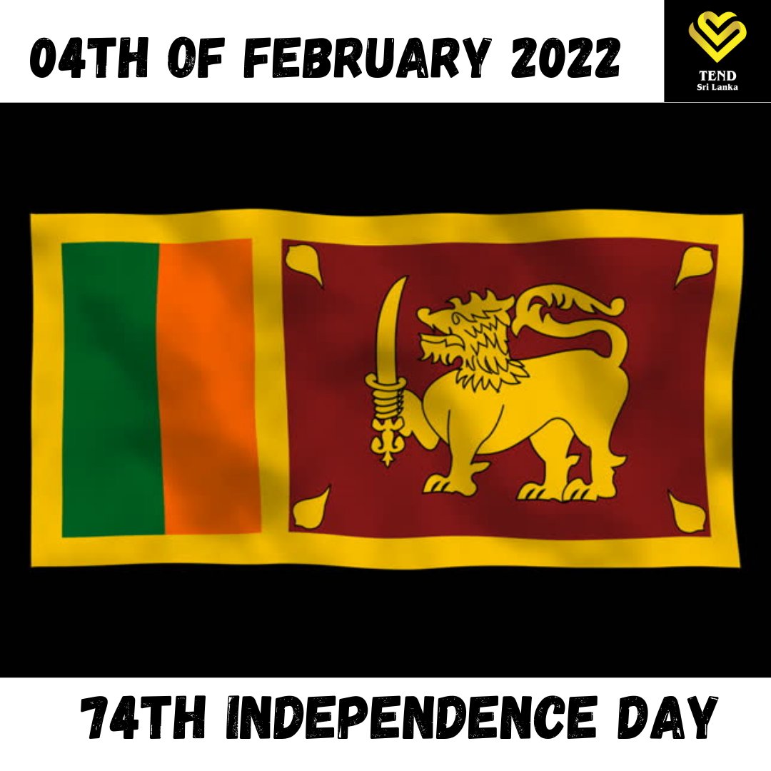 tendsrilanka's tweet photo. One land,
One flag,
One nation,
One hand
Forevermore...🤝

We TEND SRILANKA wishing our motherland a very happy 74th Independence day..🇱🇰���️

#independenceday #srilanka🇱🇰 #motherland #loveforyou https://t.co/uQPC9WytBU