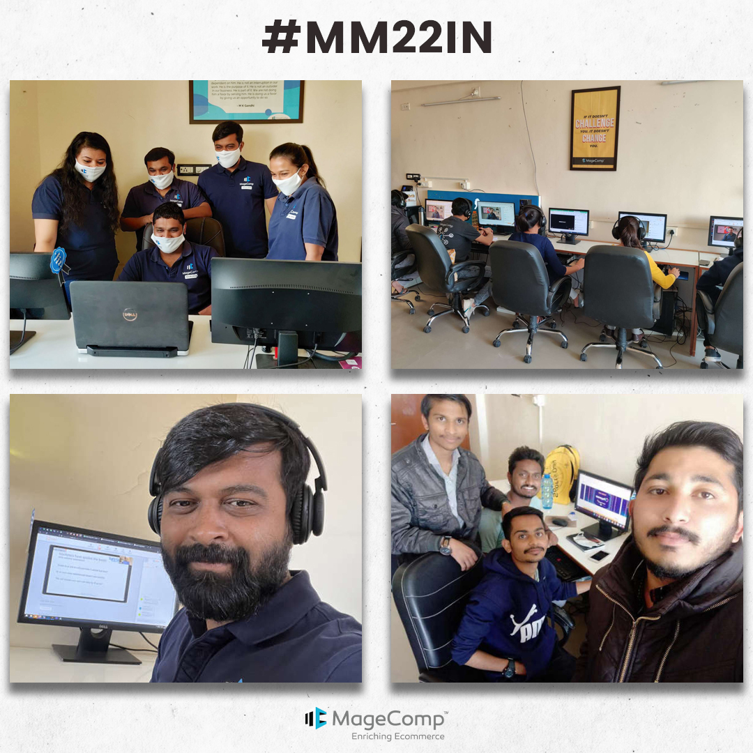 theMageComp's tweet image. 👩‍💻👨‍💻 MageComp Team attending #MM22IN

A mind-boggling day full of informative sessions and fun contests ❤️

#MM22IN #MeetMagentoIndia #Magento @MeetMagentoIN @Magento