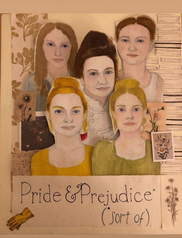 Ciagabrielle's tweet photo. Almost finished my piece of the wonderful cast of @pandpsortof - the image quality is terrible but I wanted to create an art piece inspired by this incredible show. It is my new fave and I am gutted it is coming to a close. Watch this space for the finished work! https://t.co/5ZJObm5YlS