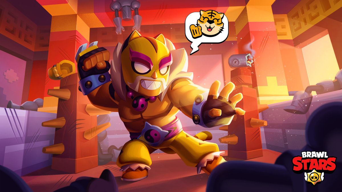 BrawlStars's tweet photo. There's only one thing cooler than El Tigro: El Tigro using a tiger pin 🐯

Beat the #LunarNewYear challenge to get the pin! https://t.co/O6Ejy7BEyn