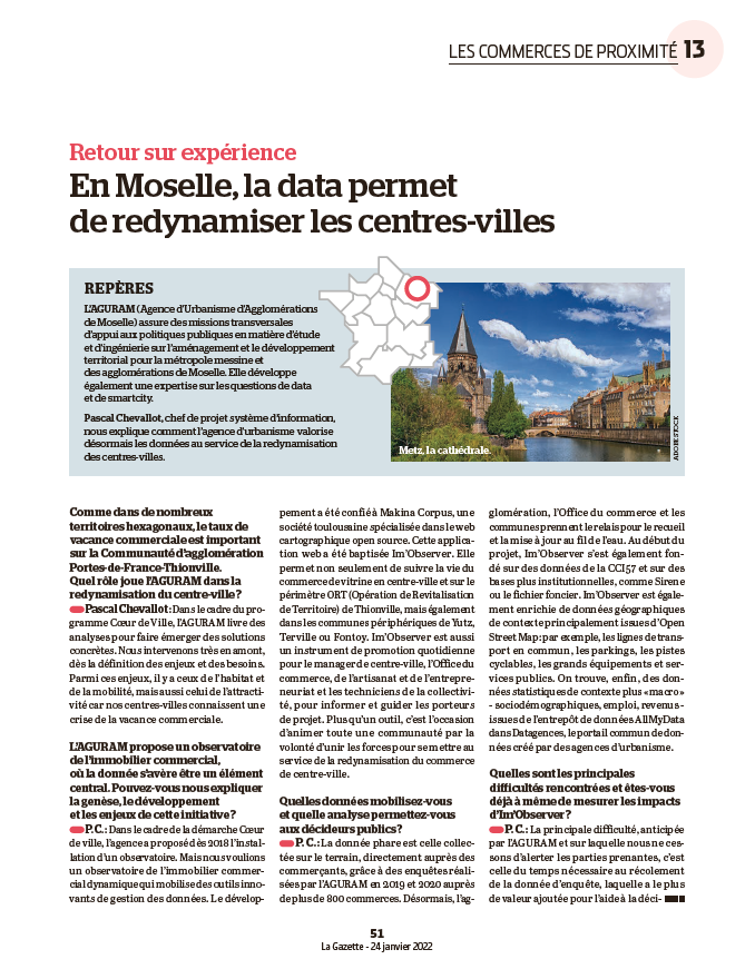 agenceaguram's tweet photo. [#smartcity] Un guide à lire absolument ! Bonnes pratiques👉p51 retour sur notre projet #ImObserver #Thionville. Découvrez cmt l’agence d’#urbanisme valorise la #data pr redynamiser le centre-ville avec un observatoire numérique de l'immobilier commercial! https://t.co/tHxhXalwpf https://t.co/WM5zpLpGqA