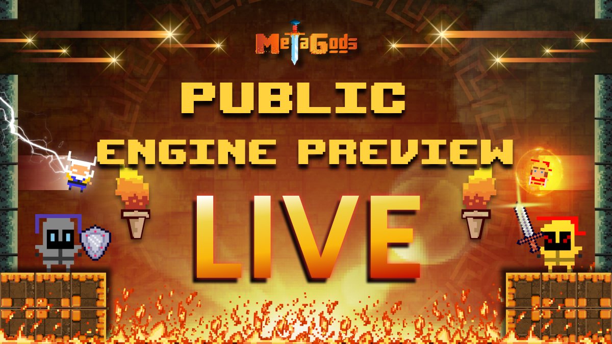 PlayMetaGods's tweet photo. 🔥 #MGODEnginePreview for PUBLIC access is NOW LIVE!

#MetaHeroes, it's now your turn to beat up the bosses and win up to 40,000 $USDT!🎁

Complete the @gleamapp to Claim your Access via ⬇️
https://t.co/vH7LVZJteT

#MetaGods is going EXCEPTIONALLY STRONG🚀 
Let's GOOO!⚡️ https://t.co/3Buhh63ViV