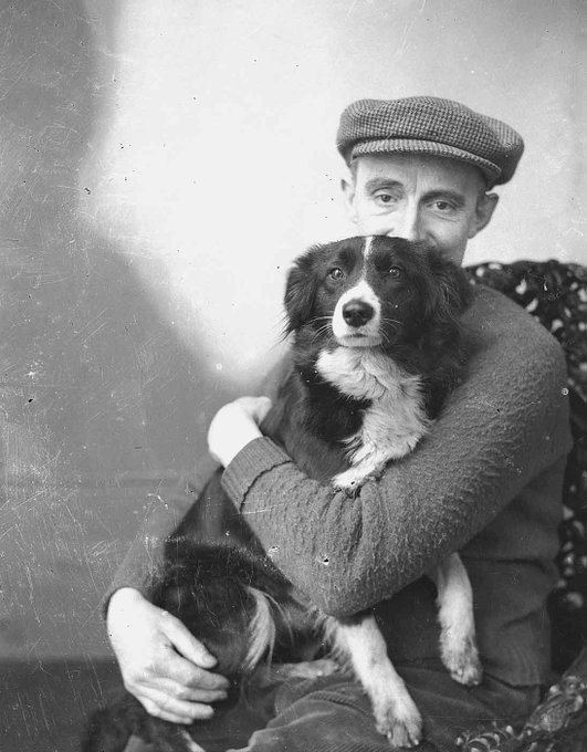 Turn off the news and look at how much William Hourston loves his dog. 

#PhotographicArchives #Archives #Orkney