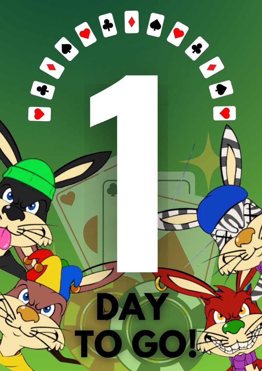 🐰ARE YOU READY BUNNIES?🐰

Save the date, February 4th for the Metabunnies Poker Tournament. Register here and search for the Club ID: 973422 in clubgg.net  
Time for the tournament will be announced. 

Join our discord and Stay tuned! 🐇
#NFTGame #poker