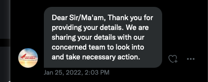Shriram__V's tweet photo. @airindiain @airindiain its been 10 days, and there is no reply or any progress from Air India customer care, very poor customer service https://t.co/bdZEcXMZj0