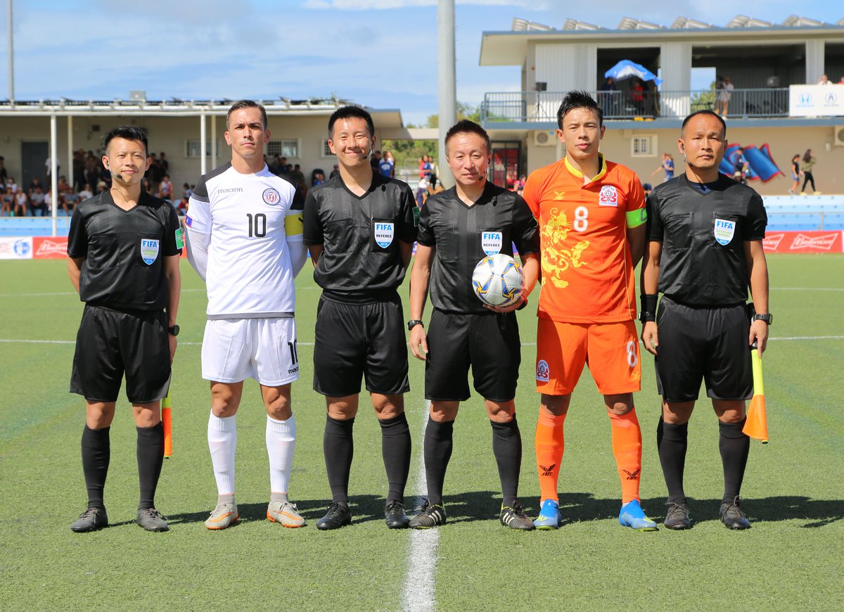 paul_c_watson's tweet photo. Bhutan men's national team captain Karma Shedrup Tshering is also a pilot for the national airline Druk Air. Not many players could fly their team to away fixtures! https://t.co/zxodiy0C6h