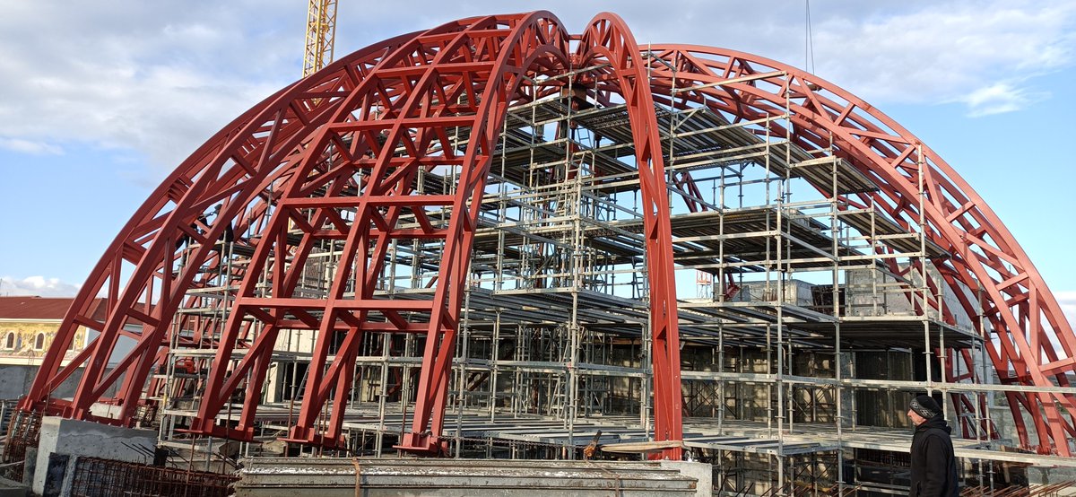 AngleRingCo's tweet image. Great to see the #Cyprus #Planetarium construction progressing at speed!

Here's some of the latest snaps we've been sent from our customer showing the dome structure coming together.

Check out our project case study here ↩️

ow.ly/sRfW50HKl2p

#ColdBending #RHS #Export