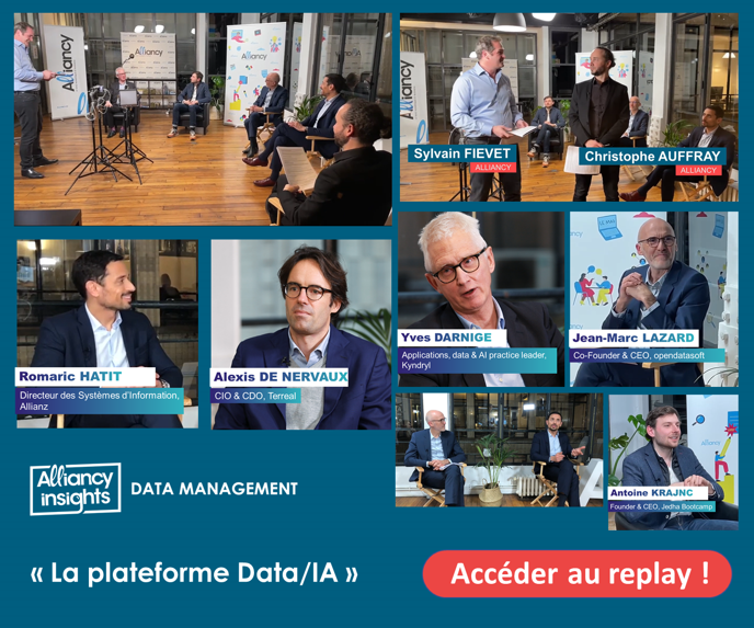 🚀⚡Comment mettre en œuvre sa plateforme #data/#IA ? 👉Nos témoins répondent à <a href="/Christo_Auffray/">Christophe Auffray</a> et <a href="/sylvainfievet/">Sylvain Fievet</a> dans notre émission #AlliancyInsights dispo en replay ⤵ lnkd.in/g_RY-bQY

🙌 Merci à eux <a href="/RomaricHatit/">Romaric HATIT</a> <a href="/Whydee/">Yves Darnige</a> <a href="/alexdenervaux/">Alexis de Nervaux</a> <a href="/jmlazard/">Jean-Marc Lazard</a> <a href="/AntoineKrajnc/">Krajnc Antoine</a>